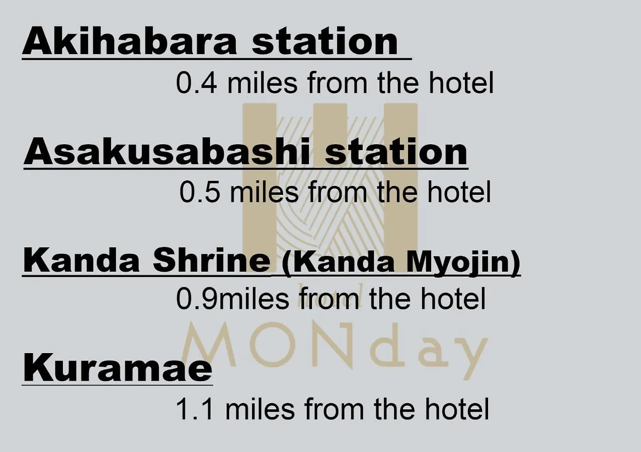 Monday Apart Premium Akihabara Tokyo Aparthotel